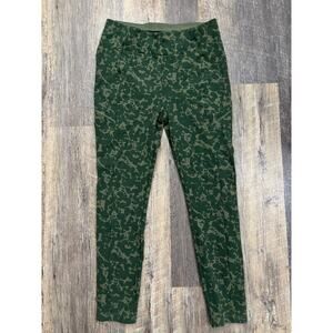 Cabi 6053 Green Camo Floral High Rise Leggings with Pockets‎ Womens Size M